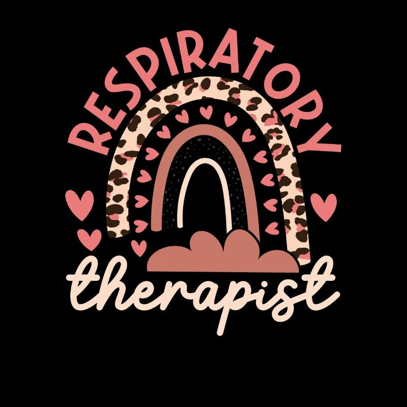 Respiratory Therapist Leopard Rainbow Nurse