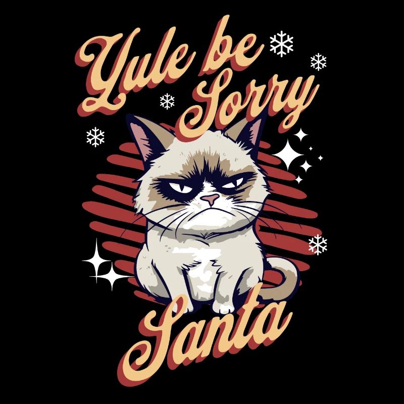 Chat en colère Noël Sarcastique Chat drôle Meme