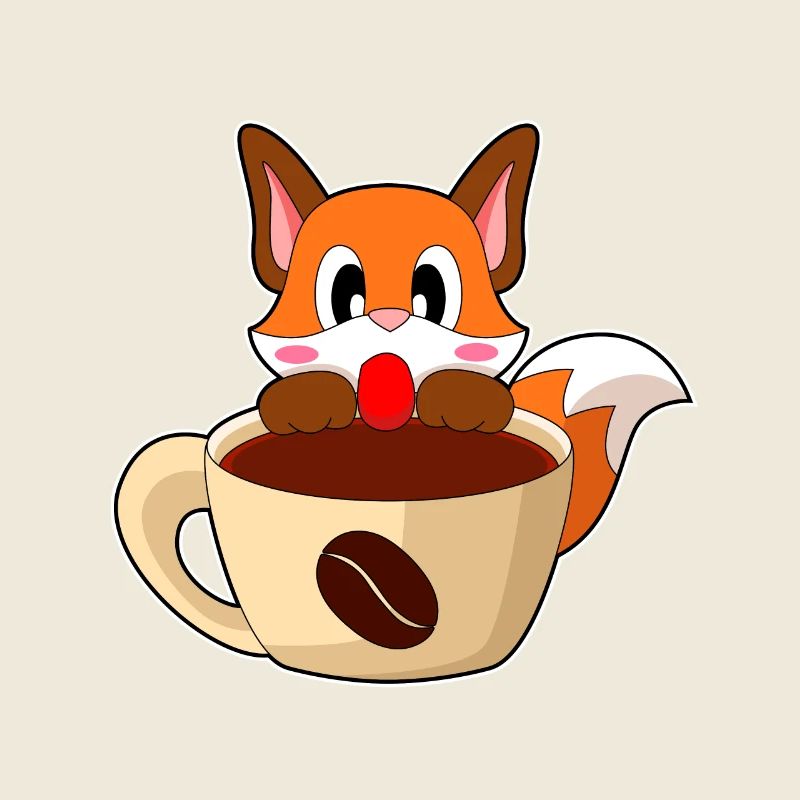 Fuchs Kaffee Tasse