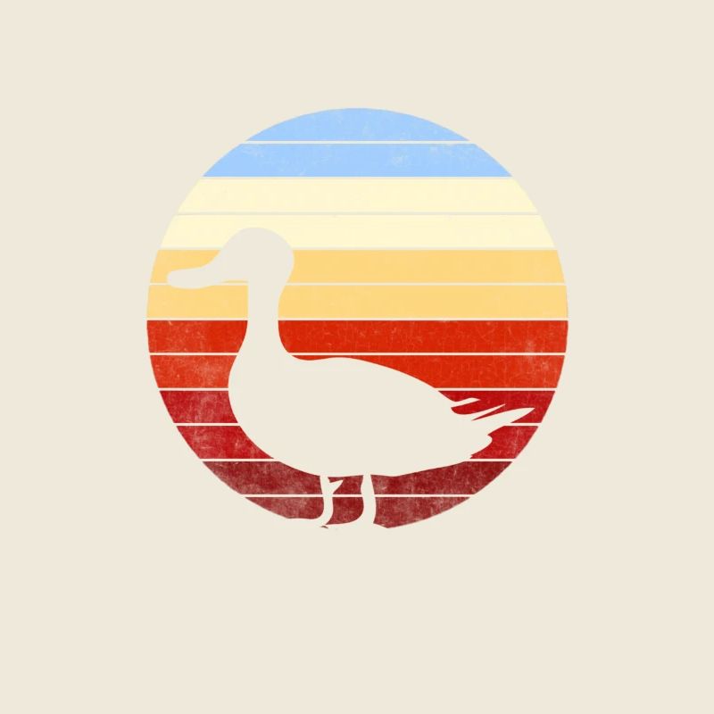 Duck Design Ducks Farm Vintage Retro Farmer