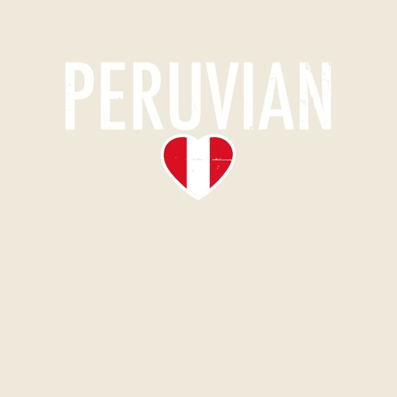 Peruvian Peru Heart Vintage Peruvian Flag