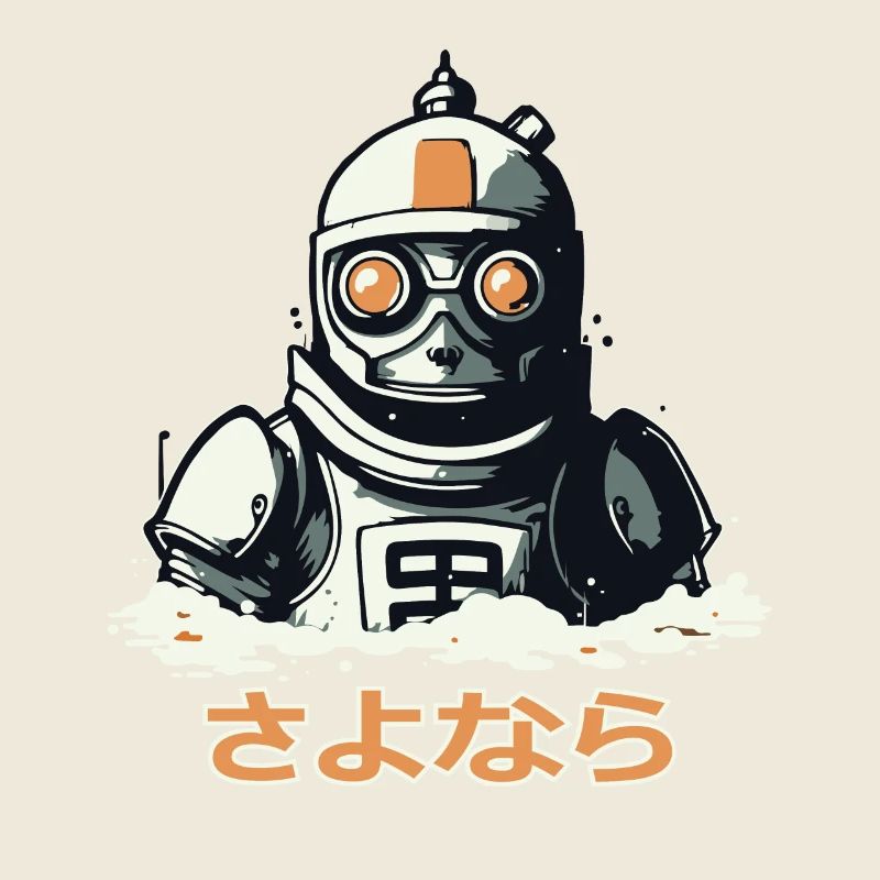 さよなら Adieu, un robot qui coule
