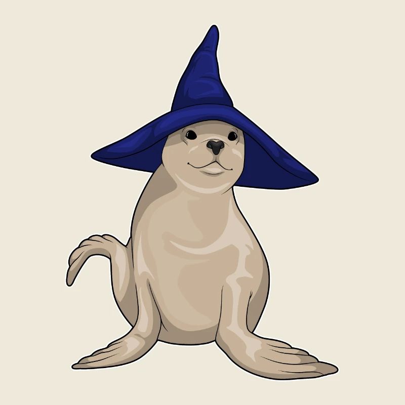 Chapeau de sorcière de phoque