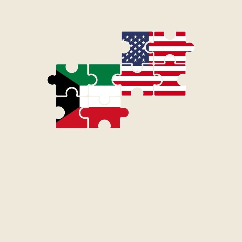 Koweït, Etats-Unis, drapeau, Américain, Koweïtien