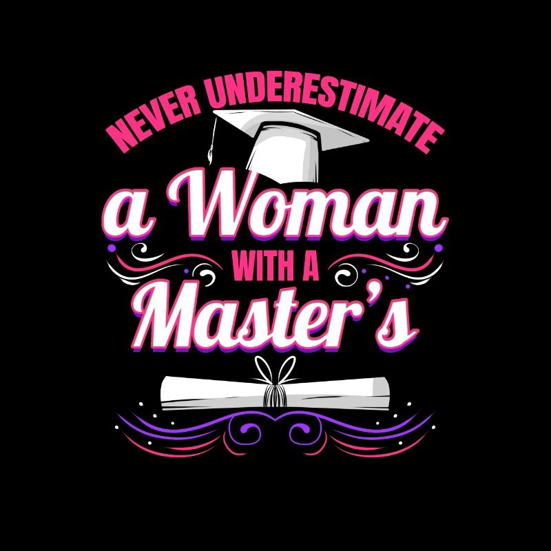 Master Abschluss Party Frau Masterstudium Uni