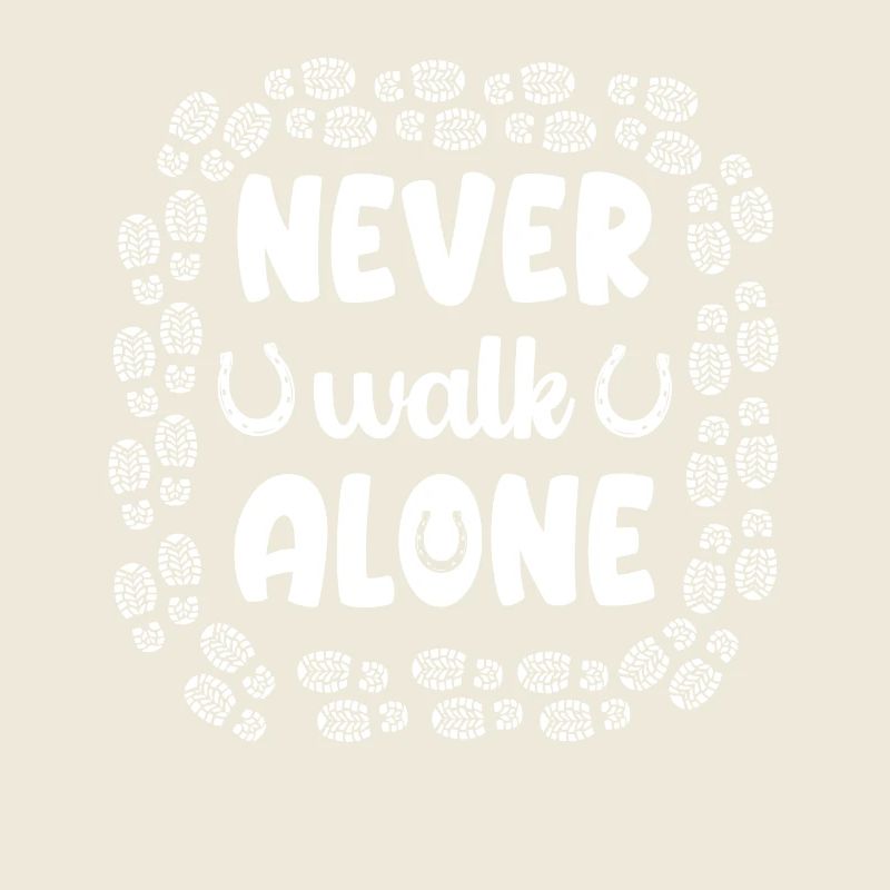 Never walk alone Hufeisen Pferde