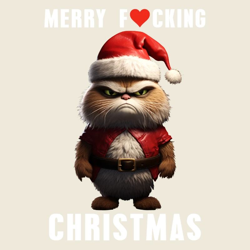 Joyeux Noël Grim Cat Noël