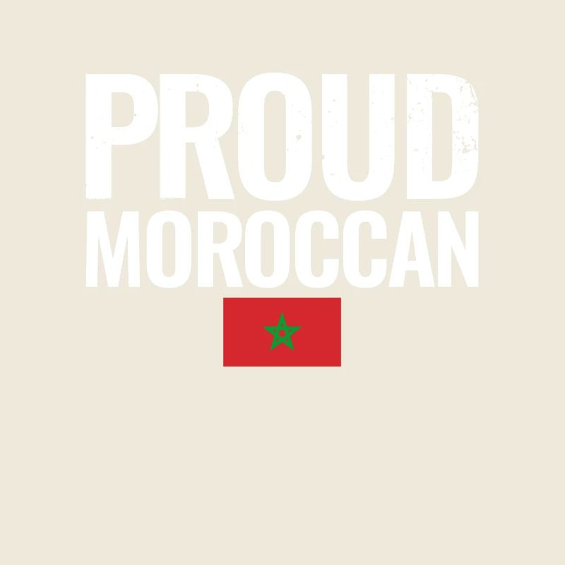 Fier marocain Vintage Maroc drapeau marocain