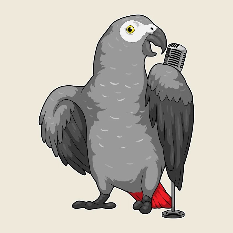 Parrot Singer Microphone Music