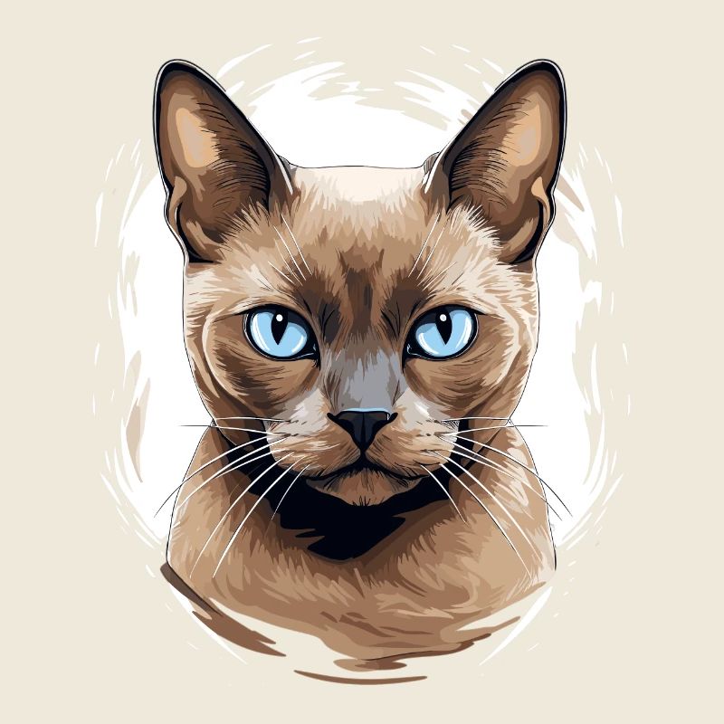 Chat birman Birmanie Katze