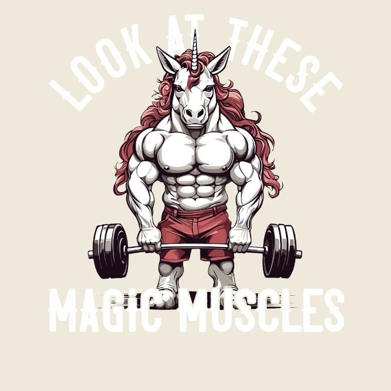 Magic Muscles Einhorn Powerlifting Fun