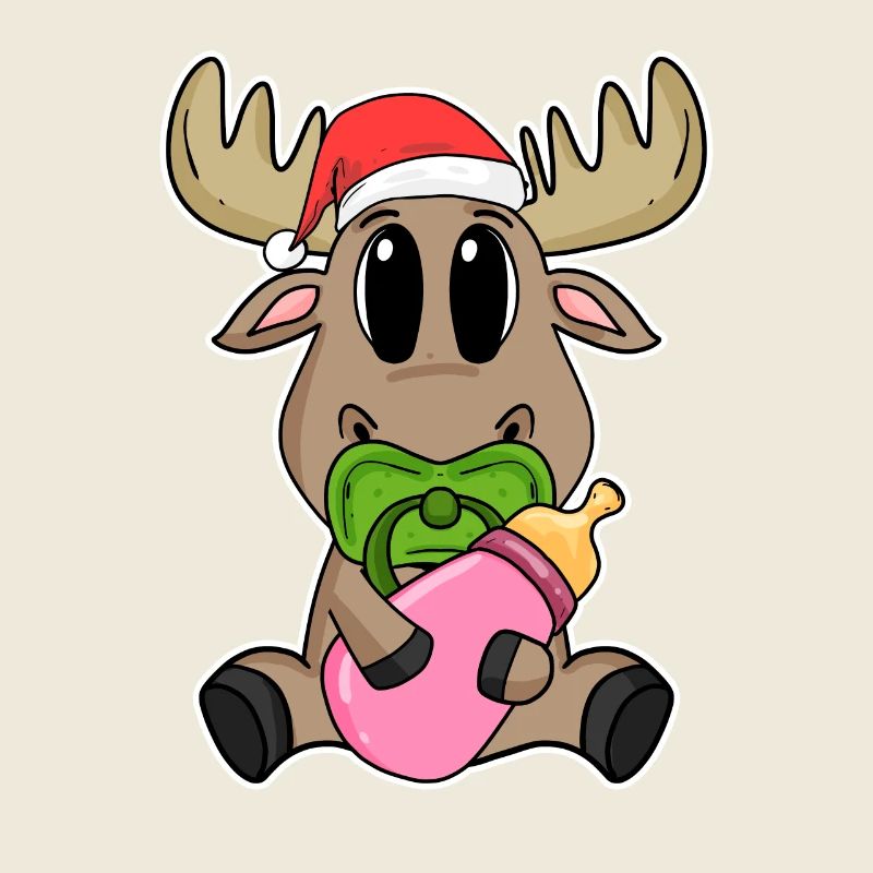 Bébé orignal Noël