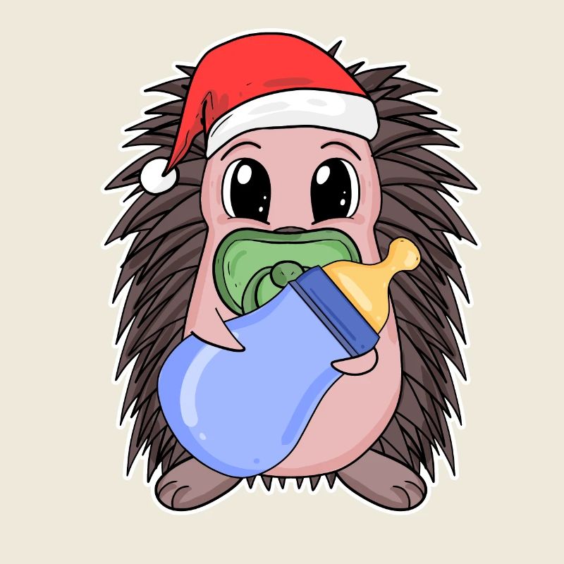 Hérisson bébé Noël