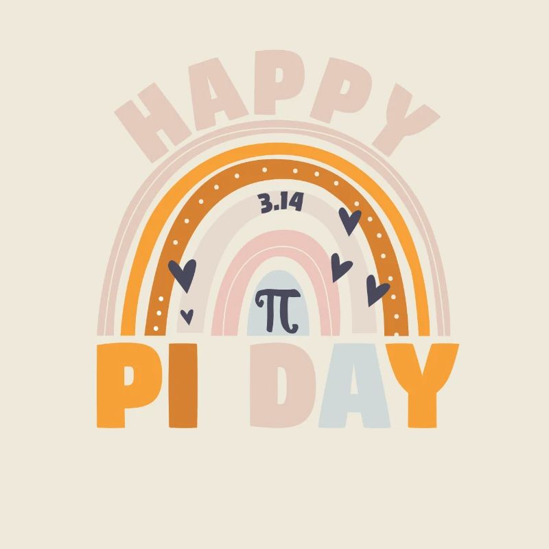 BOHO Regenbogen Happy Pi Day 3.14 Math Geek Teach