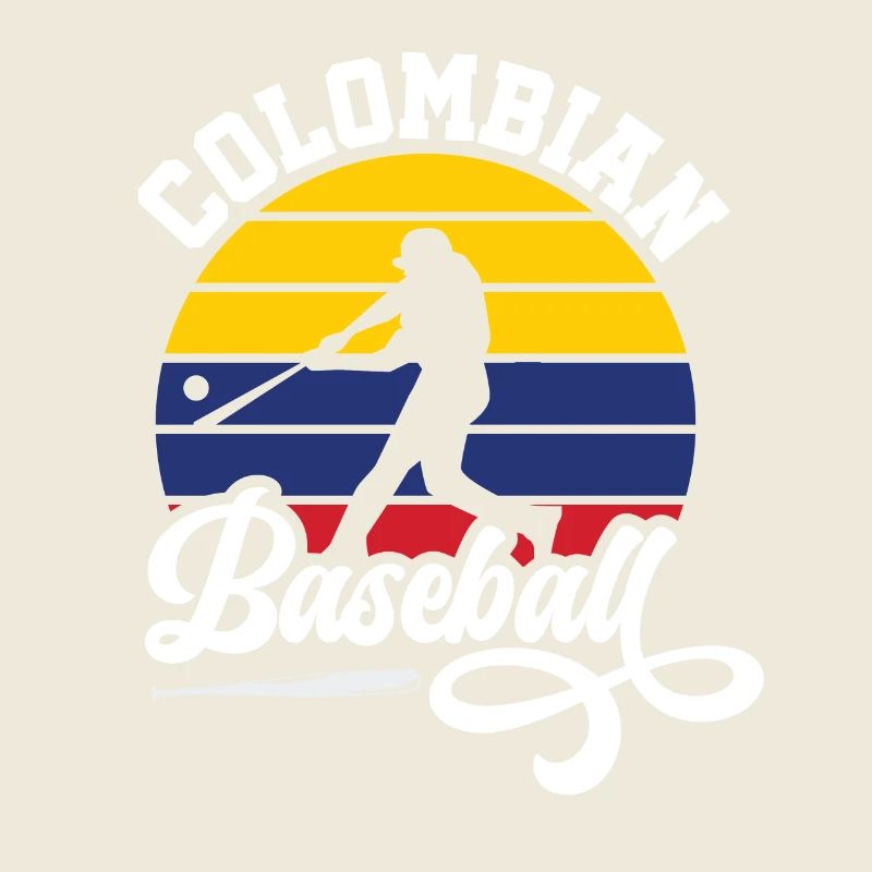 Colombian Baseball Retro Baseballspieler