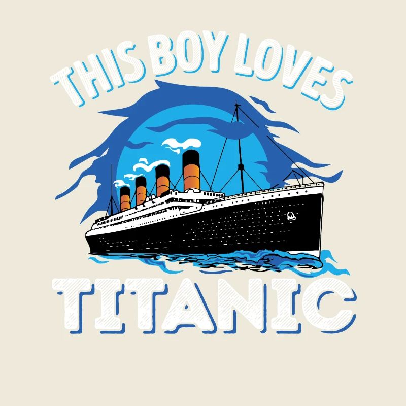 Ce garçon aime RMS Titanic juste un garçon qui aime