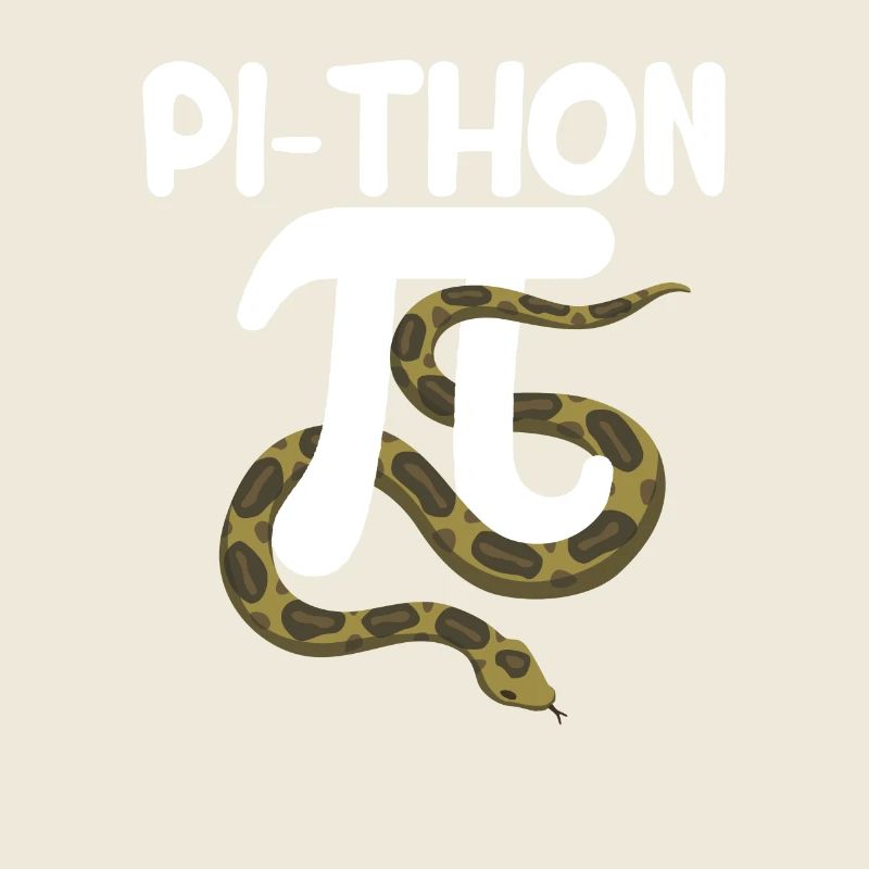Pi-Thon Lustiger Pi-Tag Python Schlange Mathematik