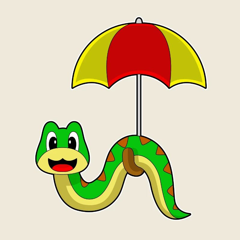 Parapluie de pluie serpent