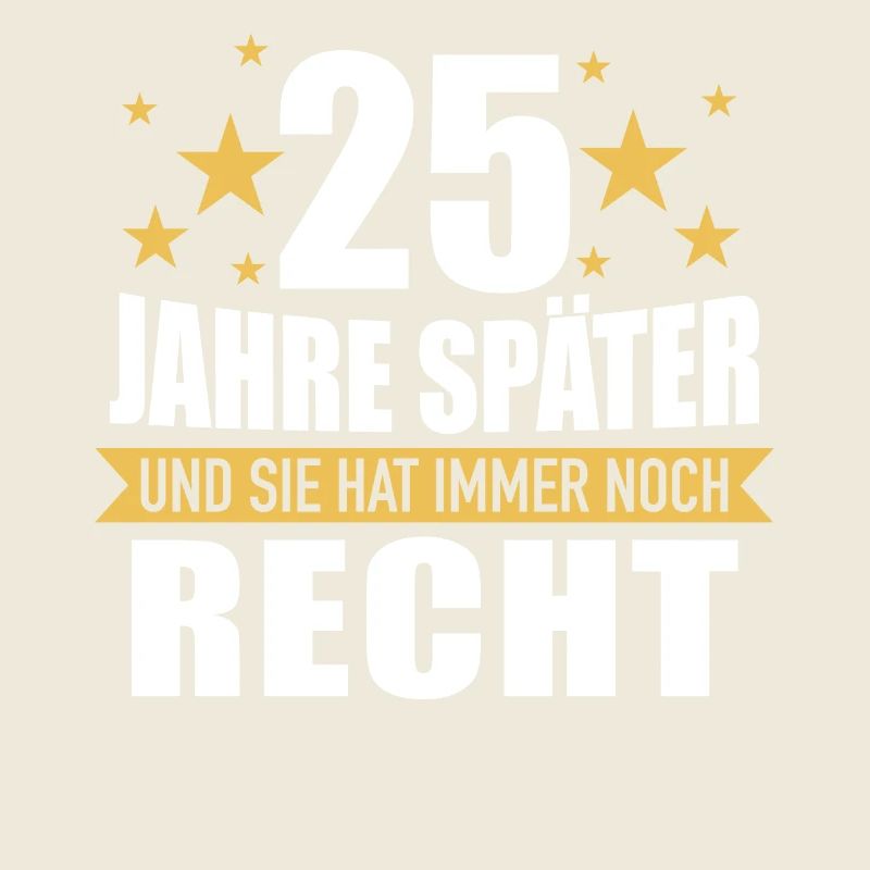 25 Hochzeitstag Jahrestag Ehemann Ehefrau
