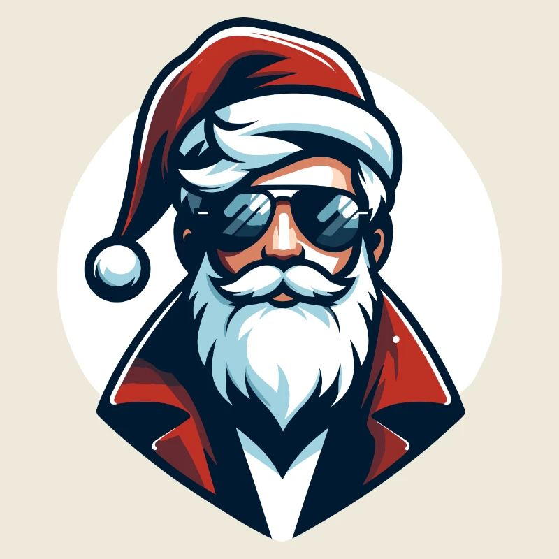 Père Noël Hipster - Noël Chic