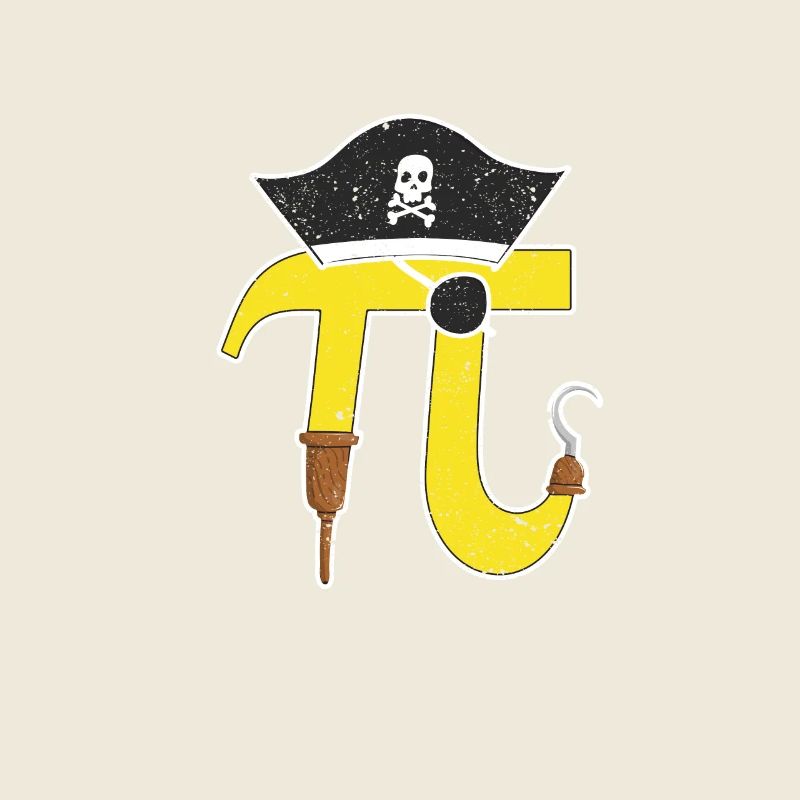 Pi Day Pirate Math Geek Math Numéro Nerd