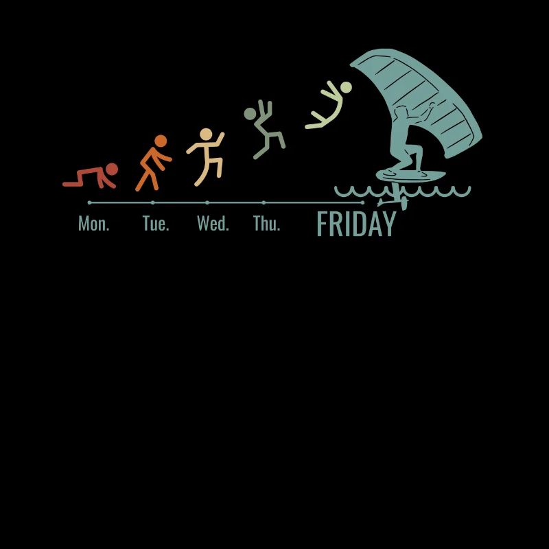 Wingfoil-Surfer Wingfoiling Hydrofoil Wochenende