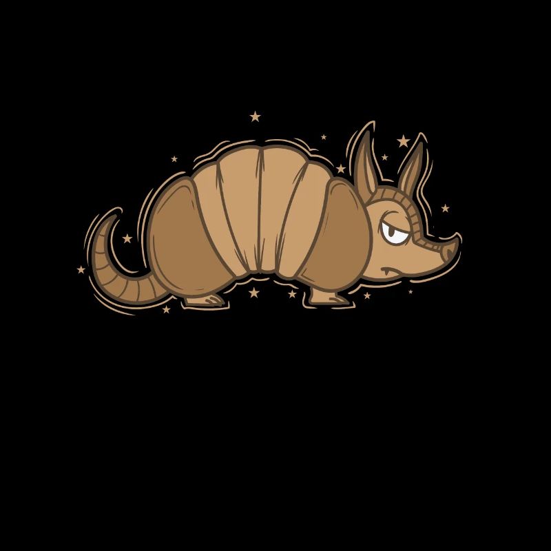 Armadillo is annoyed desert mammal