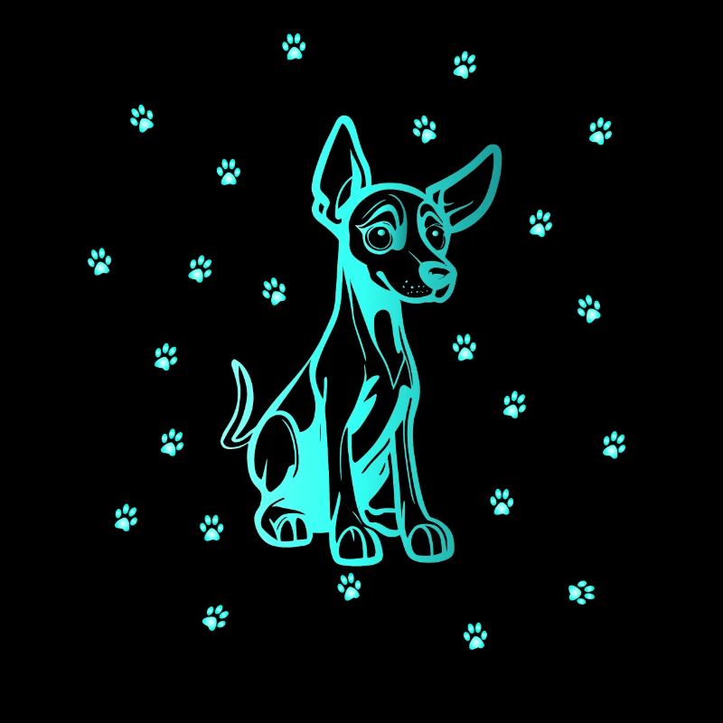 Doberman Pinscher with small paws