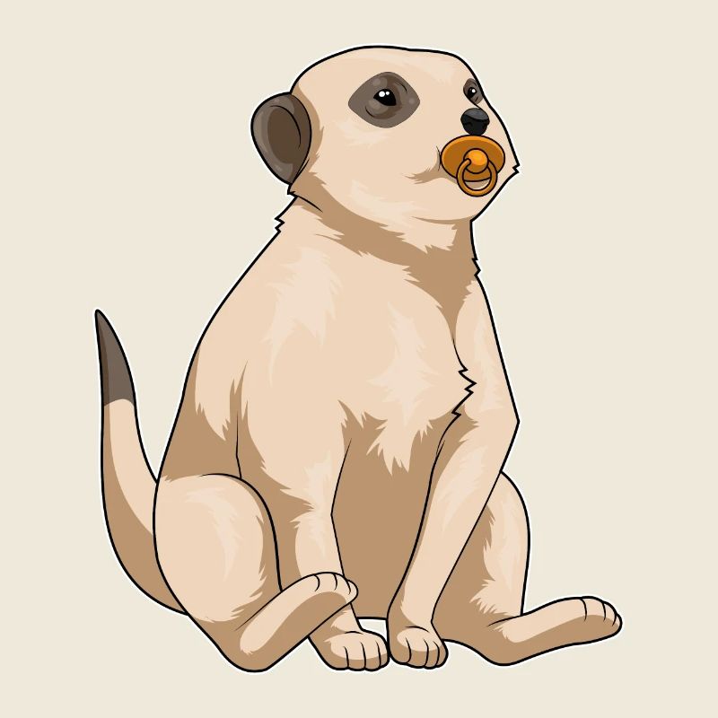 Sucette pour bébé suricate