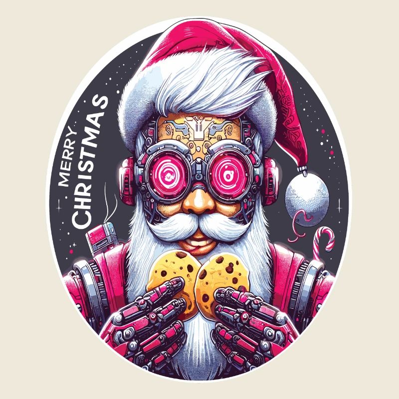 Santa Claus cyberpunk