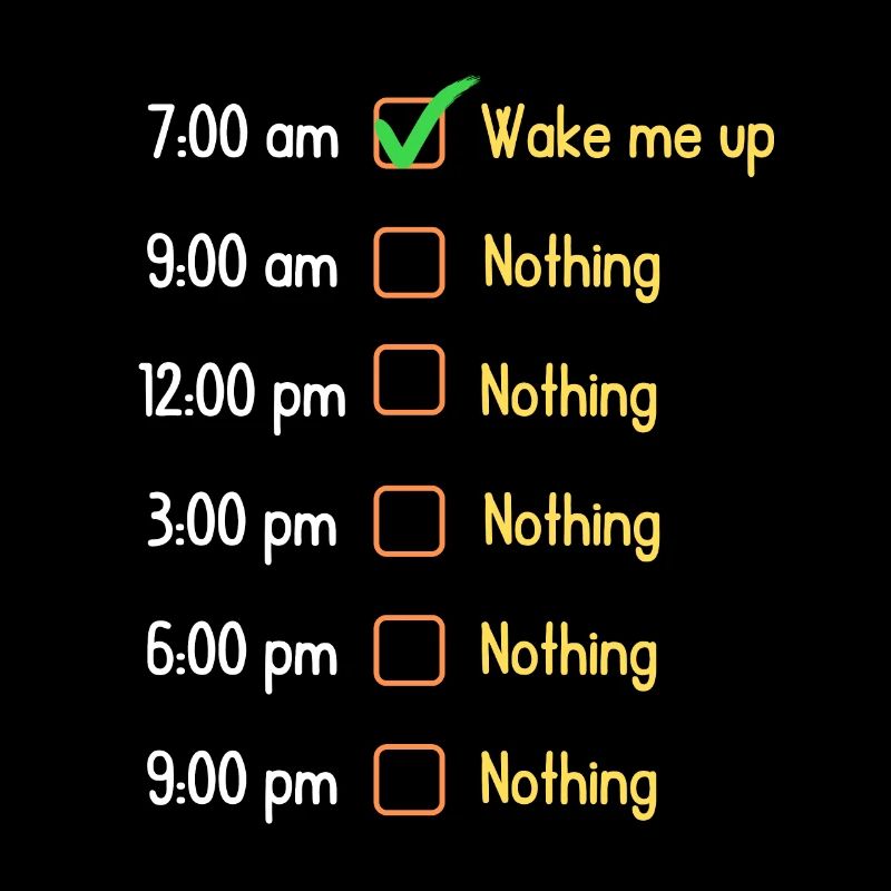 Dinge, die man tagsüber tun kann | Lustiges Design