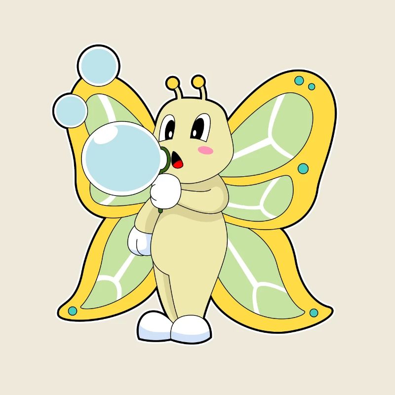 Bulles de savon papillon