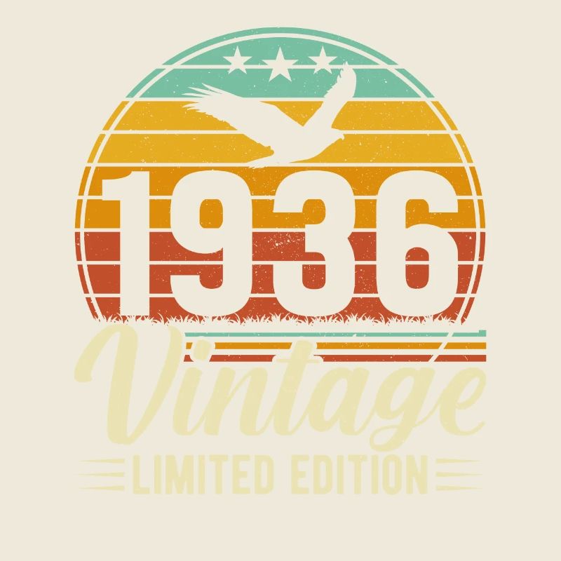 Vintage 88e anniversaire rétro