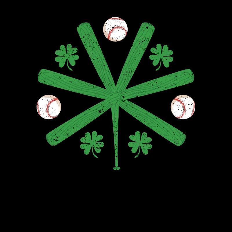 Drôle de batte de baseball Shamrock Shamrock