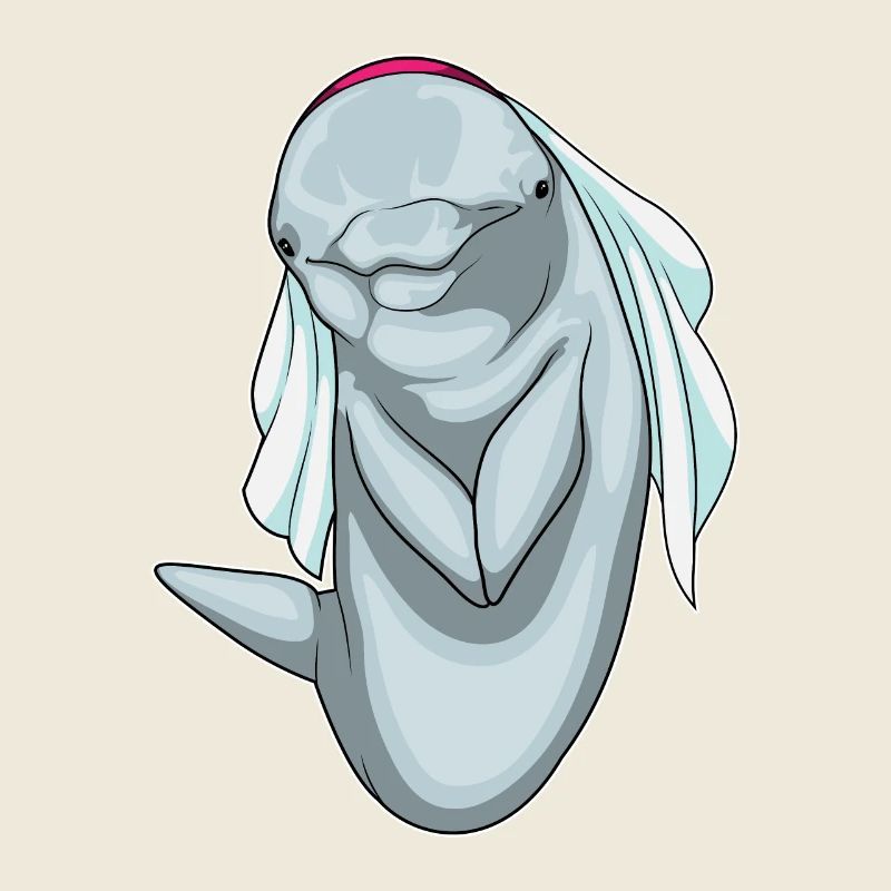 Dauphin voile de mariée mariage
