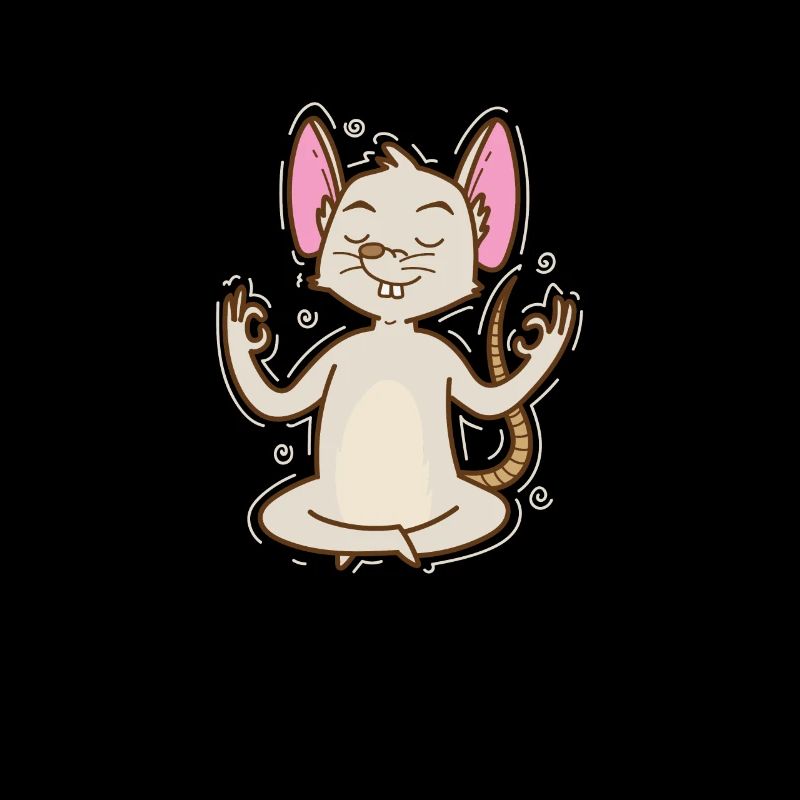 Mouse Meditating Pet Cheese