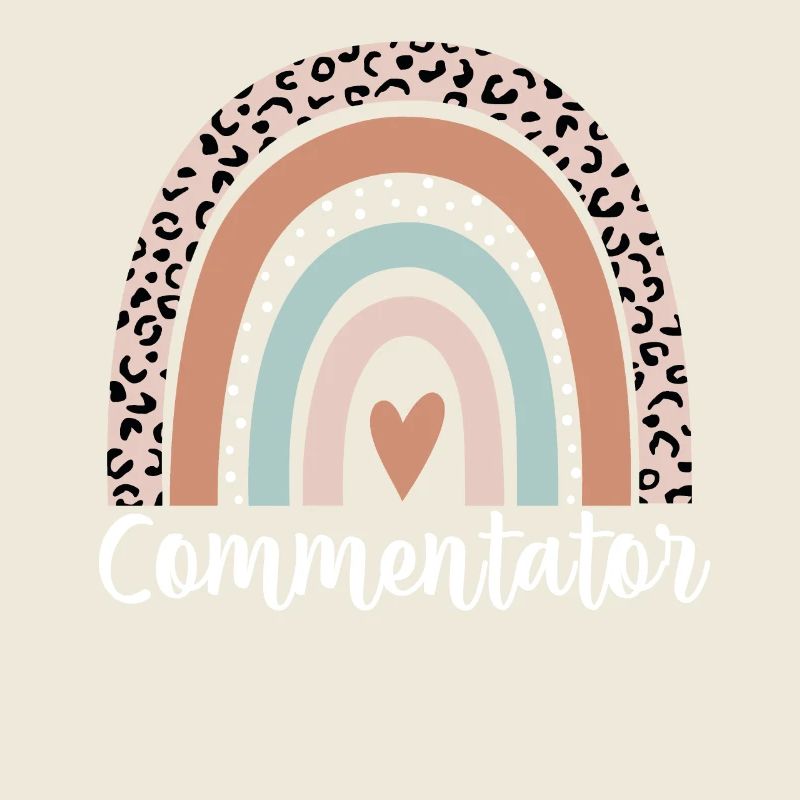 Commentator Rainbow Leopard Funny Commentator