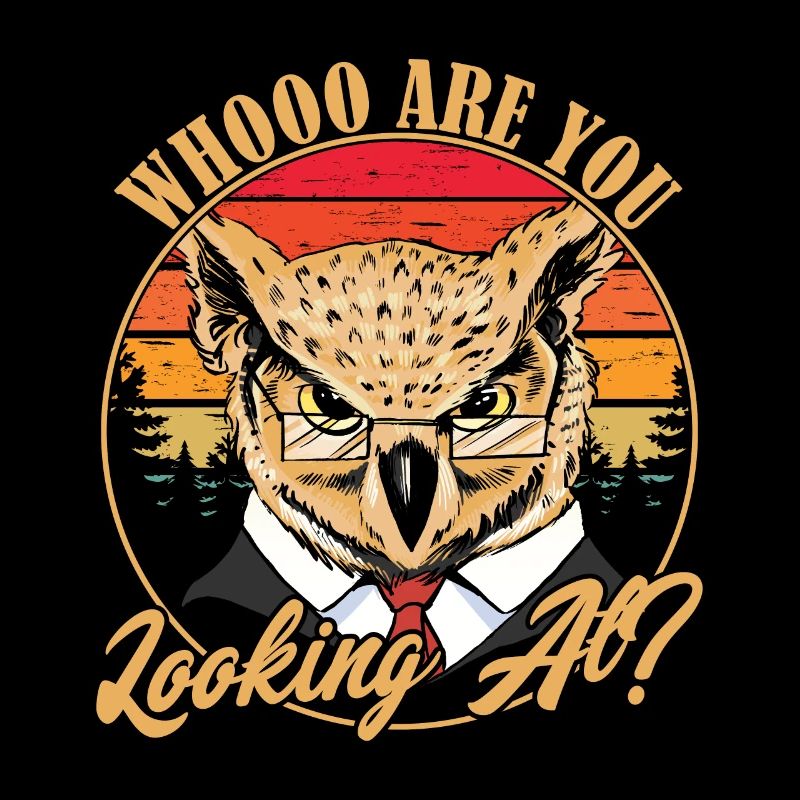 Qu’est-ce que tu regardes ? Oiseau nocturne Oiseau de nuit