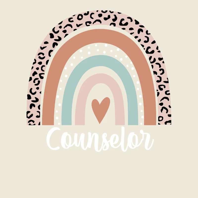 Counselor Rainbow Leopard Funny Counselor