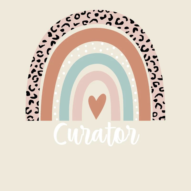 Curator Rainbow Leopard Funny Curator Appreciation