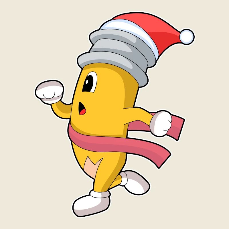 Jogging de Noël au crayon