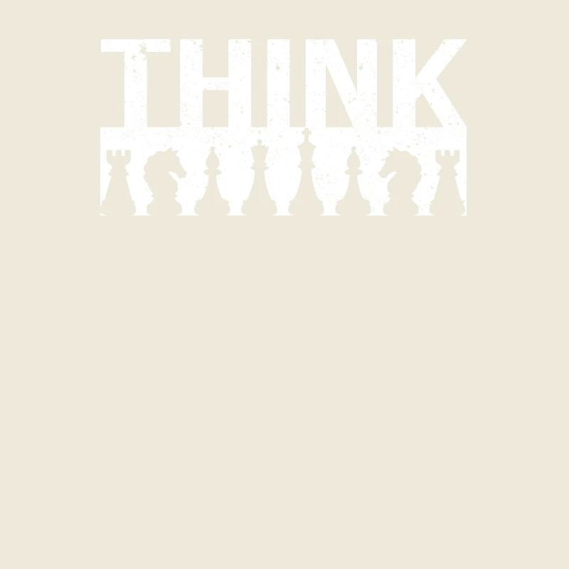 Think Distressed Cool Vintage Chess Master Club Pl