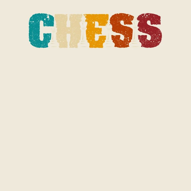 Joueur d’échecs drôle pièces d’échecs seize pièces