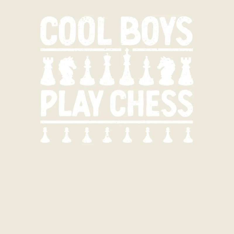 Cool Boys Playing Chess Player Pieces Funny