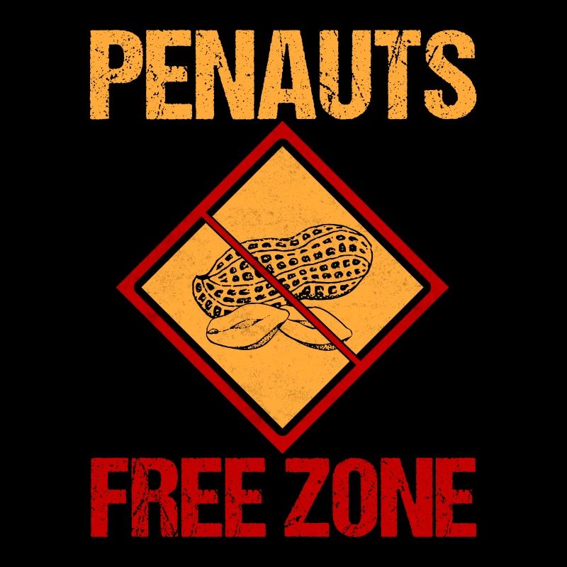 Penauts Free Zone Awareness Nut Allergic