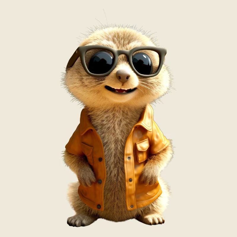Lunettes de soleil suricate mignon amant de surikate