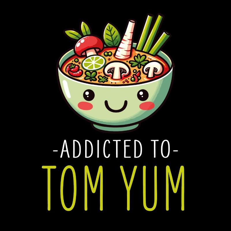 Tom Yum Soup Enthusiast Artistic Design For Thai