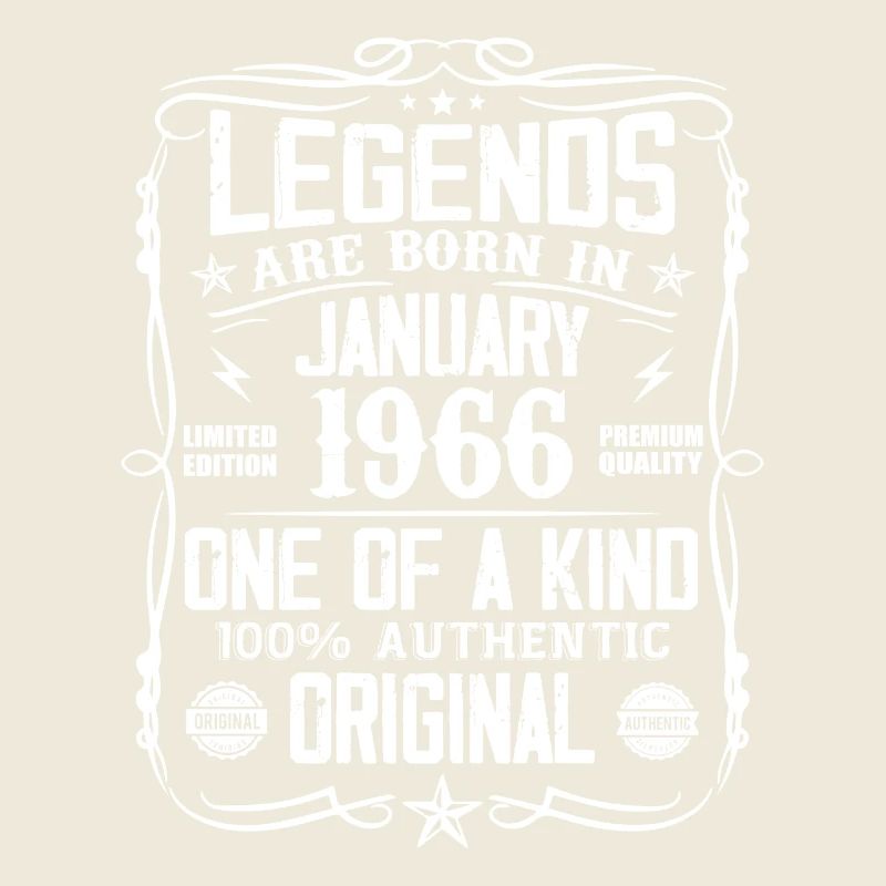 Birthday gift born in January 1966