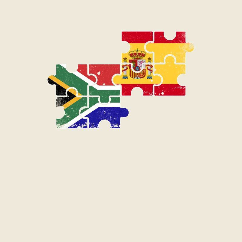 Afrique du Sud Espagne Vintage drapeau sud-africain