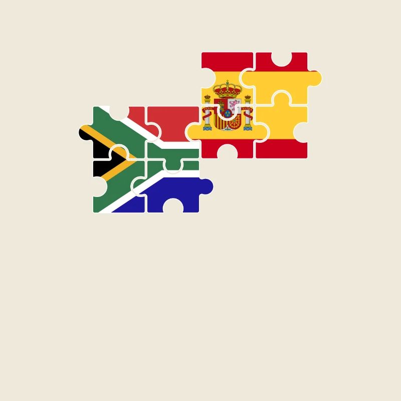 Afrique du Sud Espagne Drapeau espagnol sud-africain